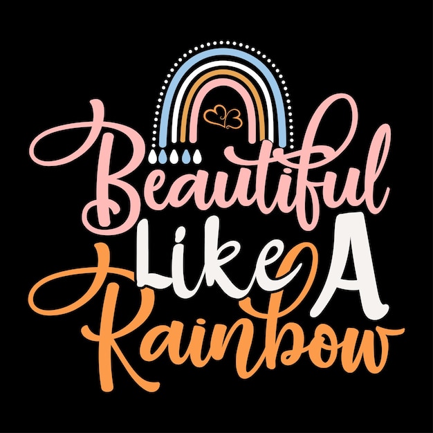 Diseño de Svg del arco iris Diseño de la camiseta del arco iris Amante del arco iris