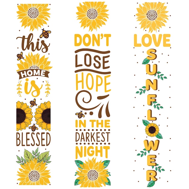 Vector diseño svg de girasol