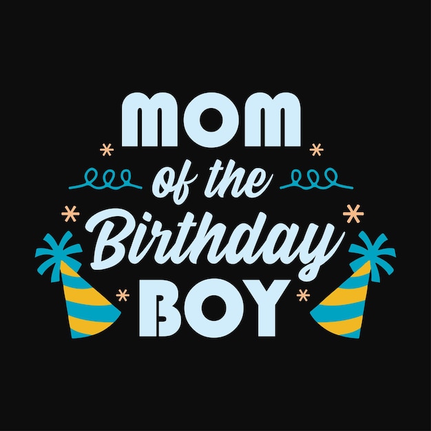 Vector diseño svg de mamá del cumpleañero