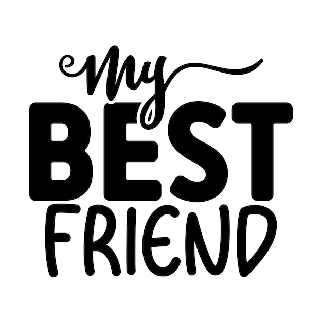 Diseño SVG de los mejores amigos
