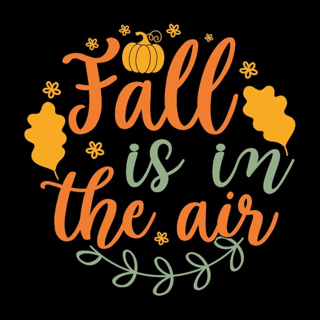Diseño svg de otoño