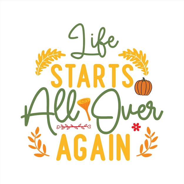 Diseño de SVG de otoño