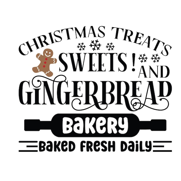 Diseño SVG de pan de jengibre de Navidad