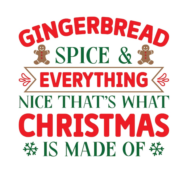 Diseño SVG de pan de jengibre de Navidad