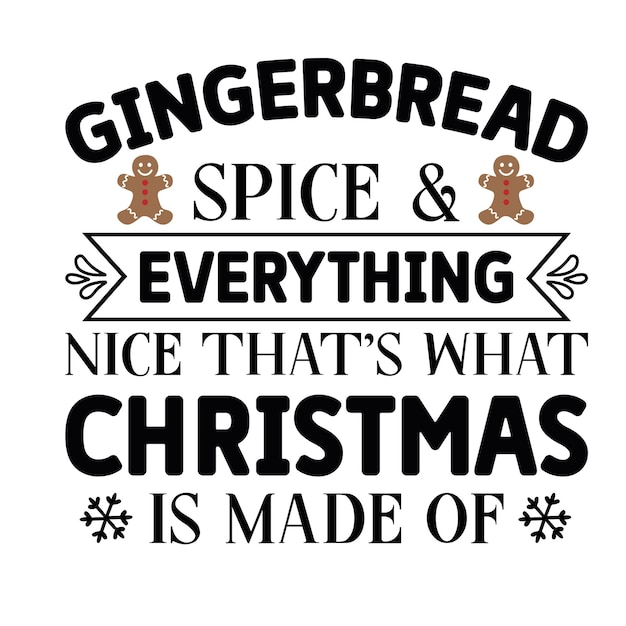 Diseño SVG de pan de jengibre de Navidad