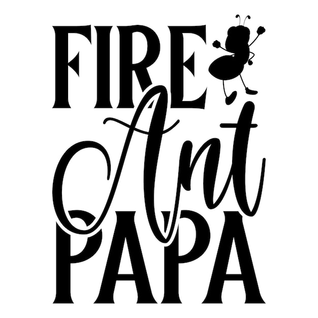 Diseño de svg de papa de hormiga de fuego