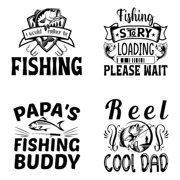 Vector diseño svg de pesca