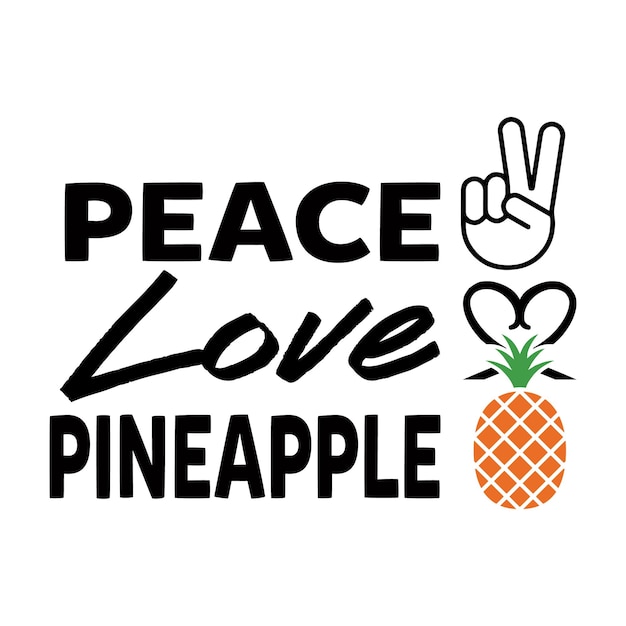 Diseño de svg de piña