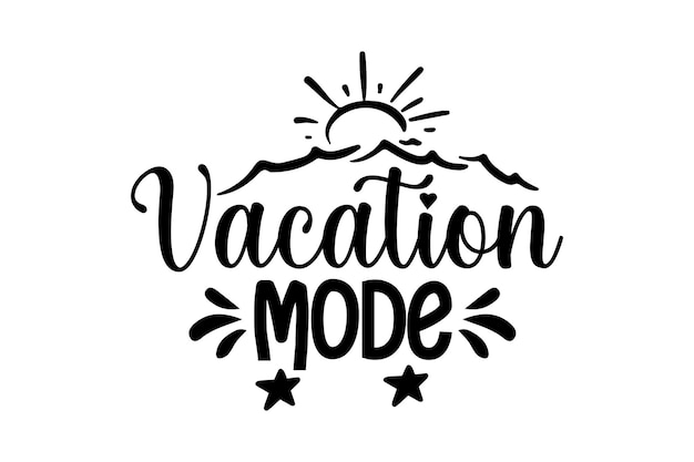 Diseño SVG de playa de verano