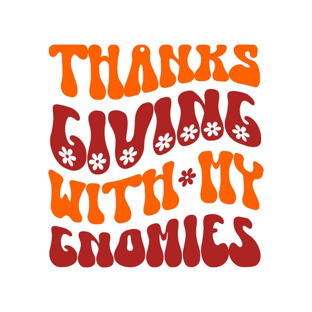 Diseño SVG retro de Acción de Gracias
