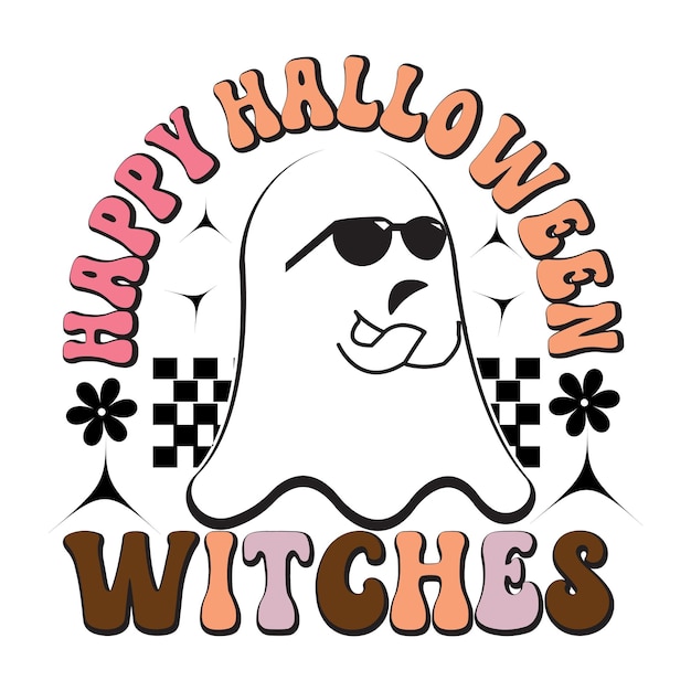 Diseño SVG retro de Halloween