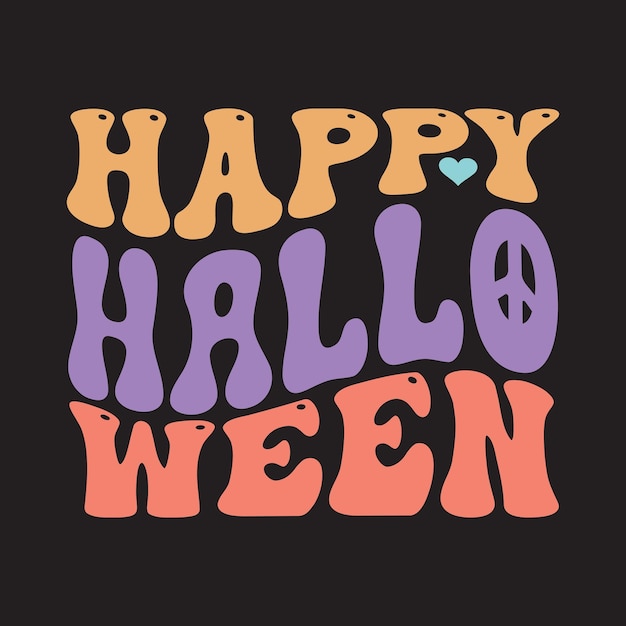 Vector diseño svg retro de halloween