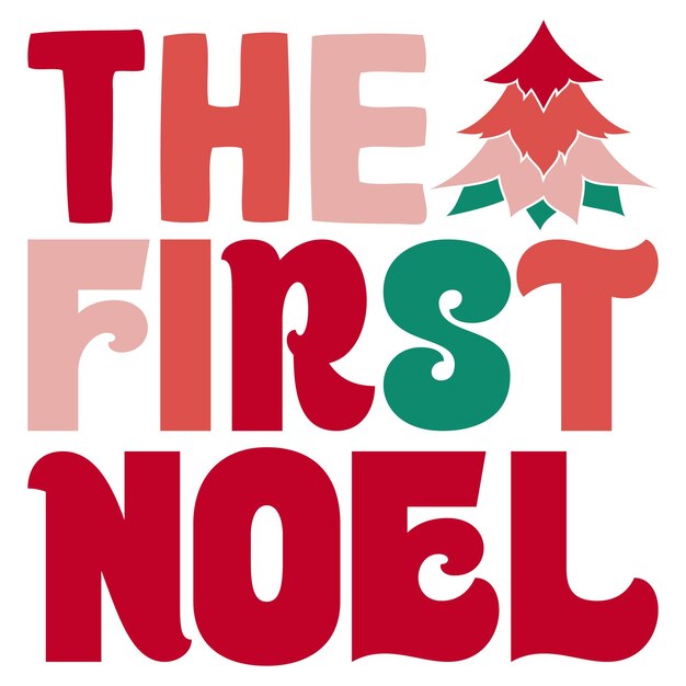 Diseño Svg retro de Navidad y descarga digital
