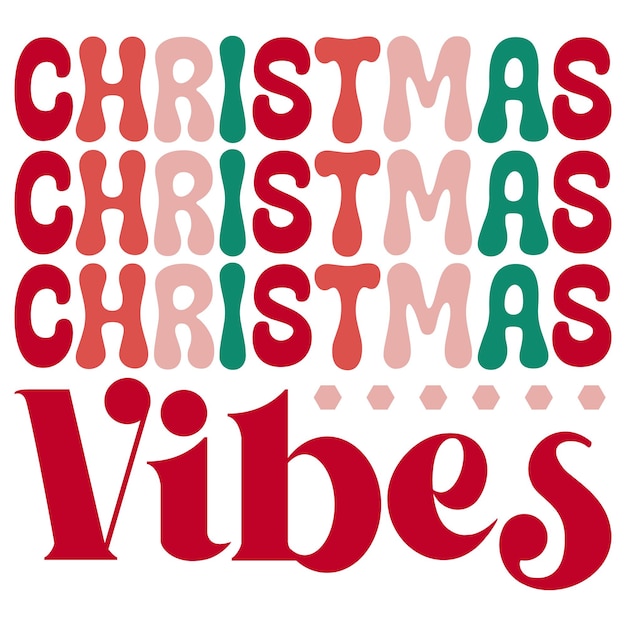 diseño svg retro de navidad y descarga digital