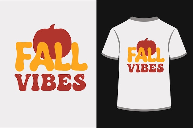 Vector diseño svg retro de otoño