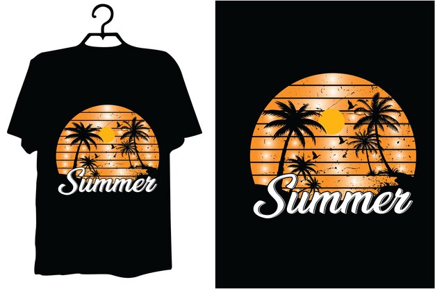 Diseño svg de verano camiseta de verano circuitos svg de verán diseño vectorial de tipografía de verano