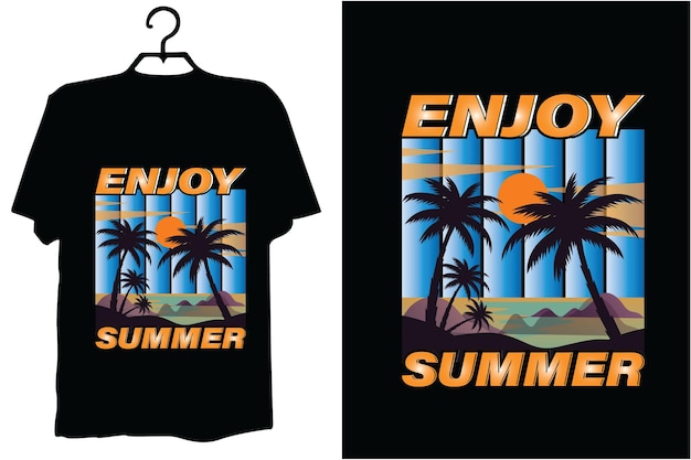 Diseño svg de verano camiseta de verano circuitos svg de verán diseño vectorial de tipografía de verano