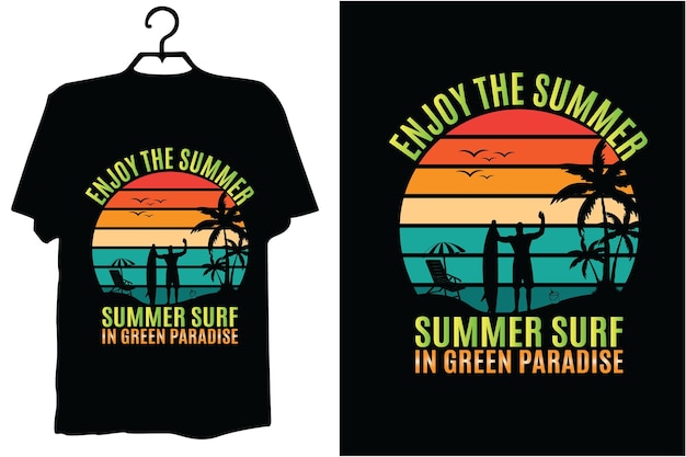 Diseño svg de verano camiseta de verano circuitos svg de verán diseño vectorial de tipografía de verano