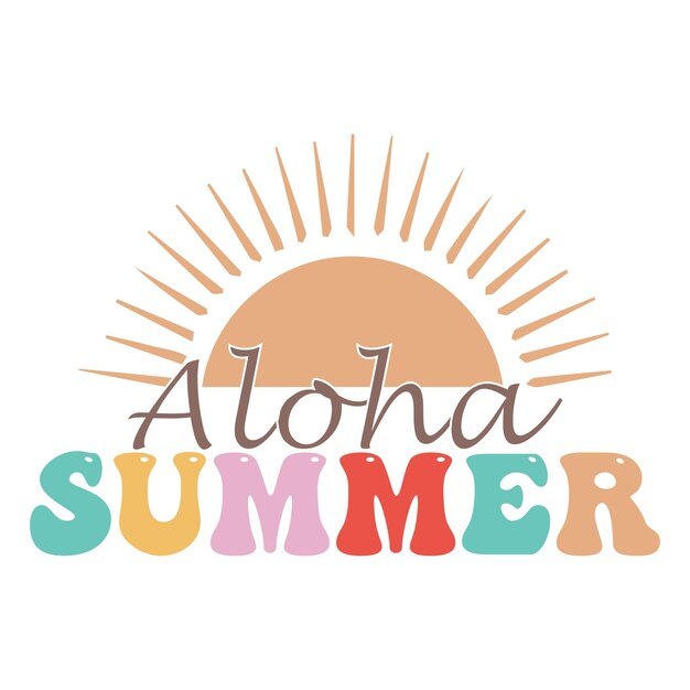 diseño de svg de verano