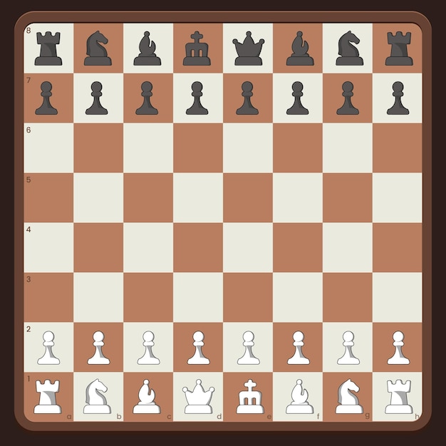 Diseño de tablero de ajedrez Juegos de mesa