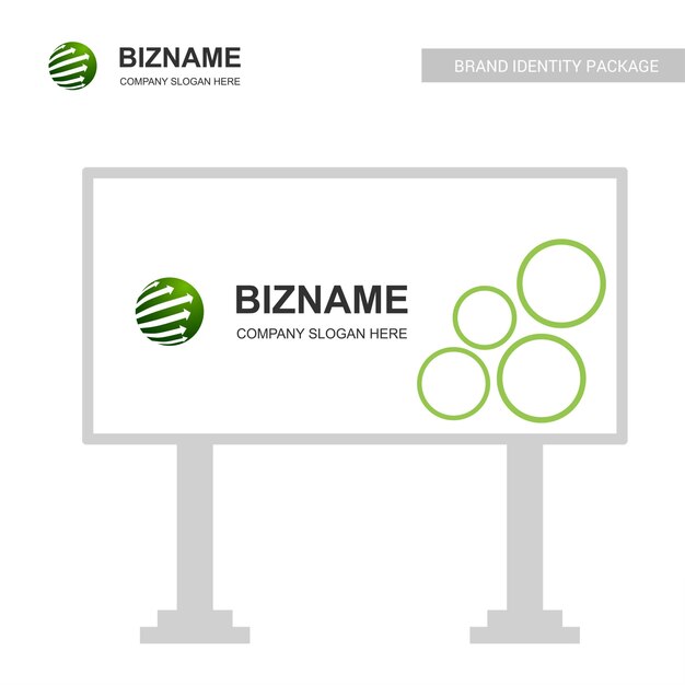 Diseño de tablero de Bill Company con vector logo redondeado