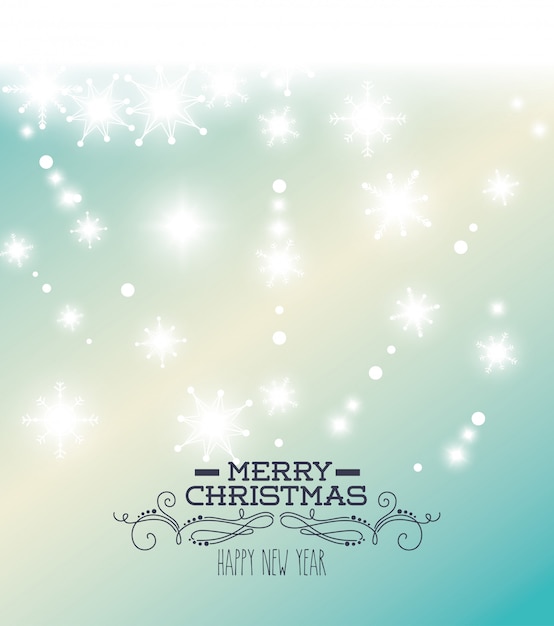 Diseño de tarjeta colorida de feliz Navidad