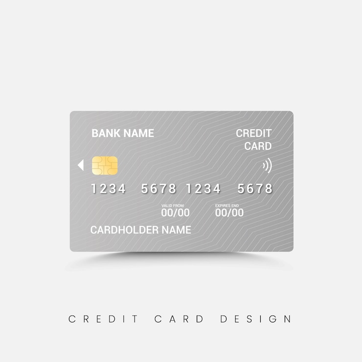 Diseño de tarjeta de crédito moderno premium