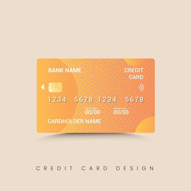 Diseño de tarjeta de crédito moderno premium