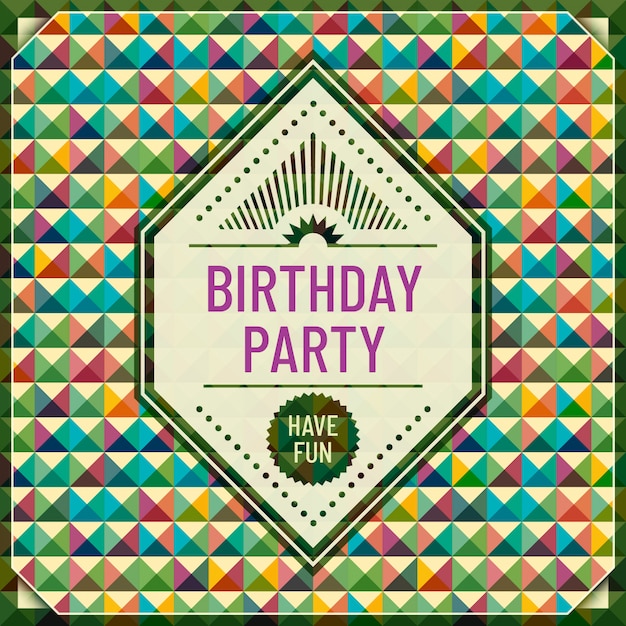 Diseño de tarjeta de cumpleaños