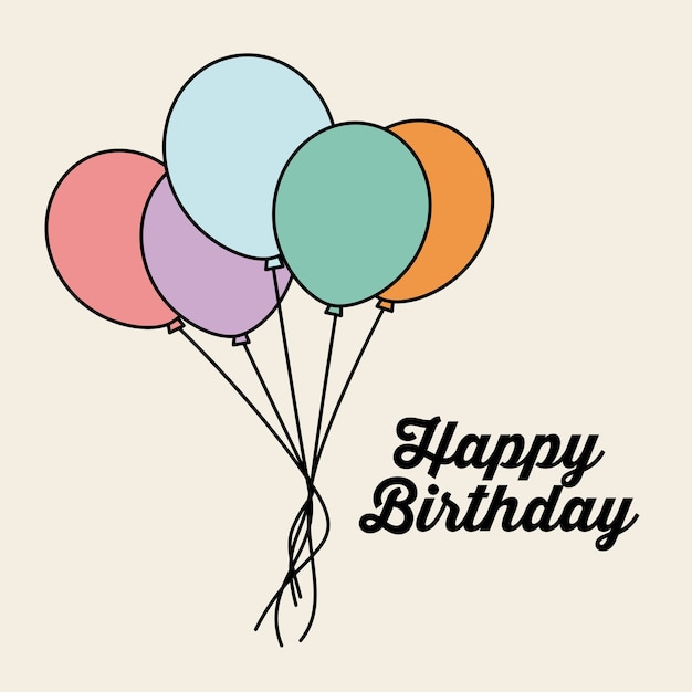 Diseño de tarjeta de cumpleaños