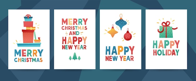 Diseño de tarjeta de felicitación para Feliz Navidad