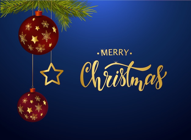Diseño de tarjeta de felicitación de feliz navidad