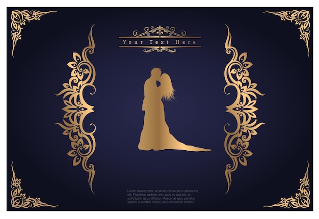 diseño de tarjeta de felicitación de lujo