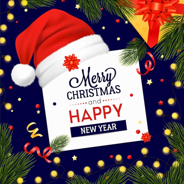 Diseño de tarjeta de felicitación de Navidad