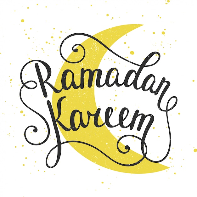 Vector diseño de tarjeta de felicitación de ramadan kareem
