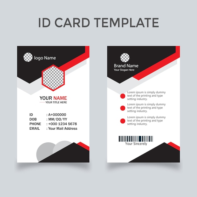 Diseño de la tarjeta de identificación