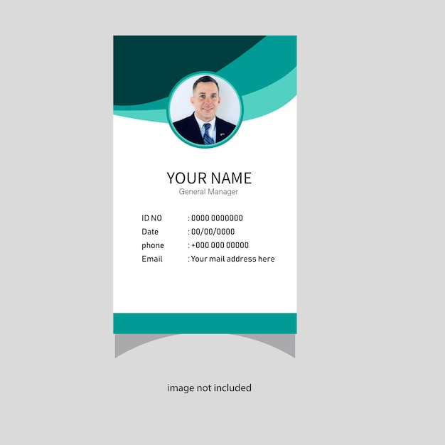 diseño de la tarjeta de identificación