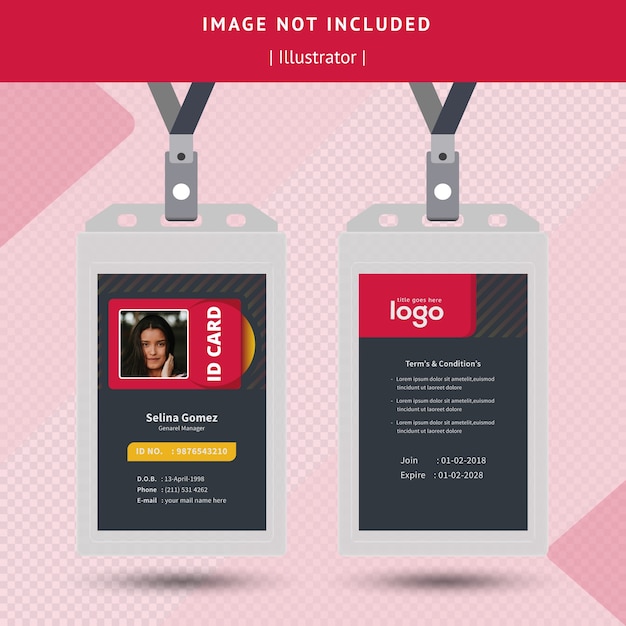 Diseño de tarjeta de identificación