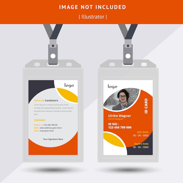 Diseño de tarjeta de identificación
