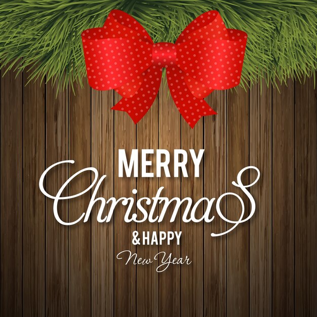 Diseño de tarjeta o cartel de felicitación de Navidad