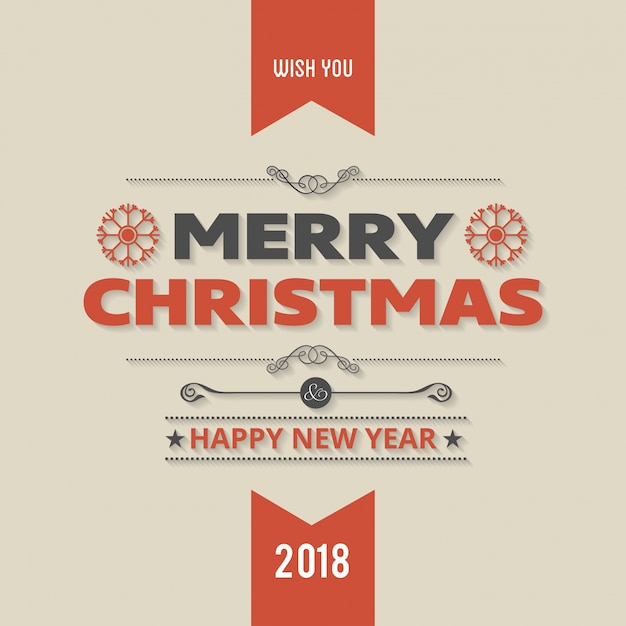 Diseño de tarjeta o cartel de felicitación de Navidad