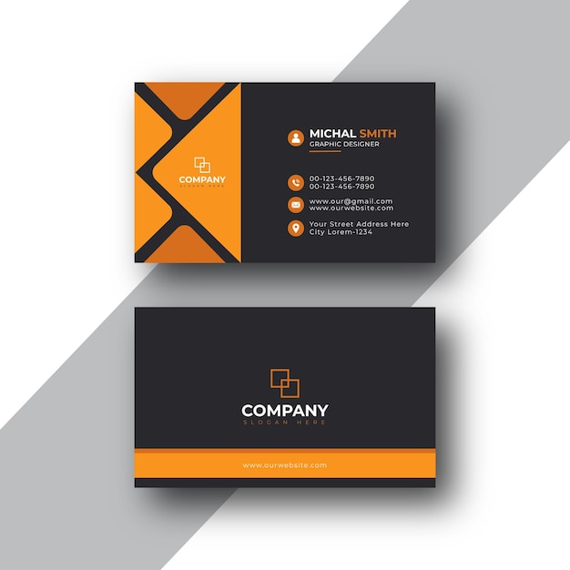 Diseño de tarjeta de presentación corporativa