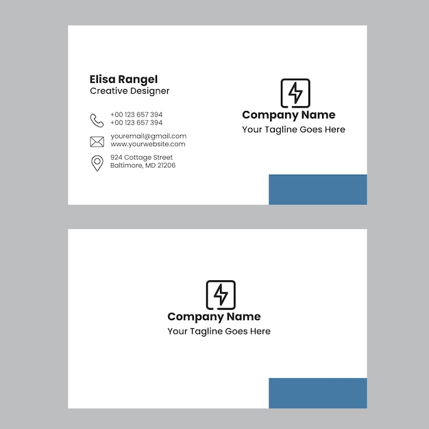 Diseño de tarjeta de presentación corporativa