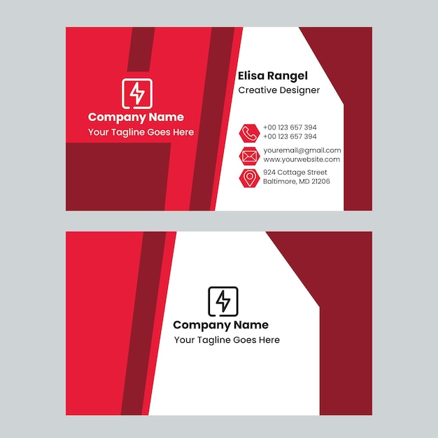 Diseño de tarjeta de presentación corporativa