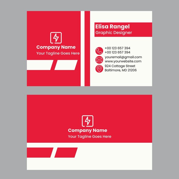 Diseño de tarjeta de presentación corporativa