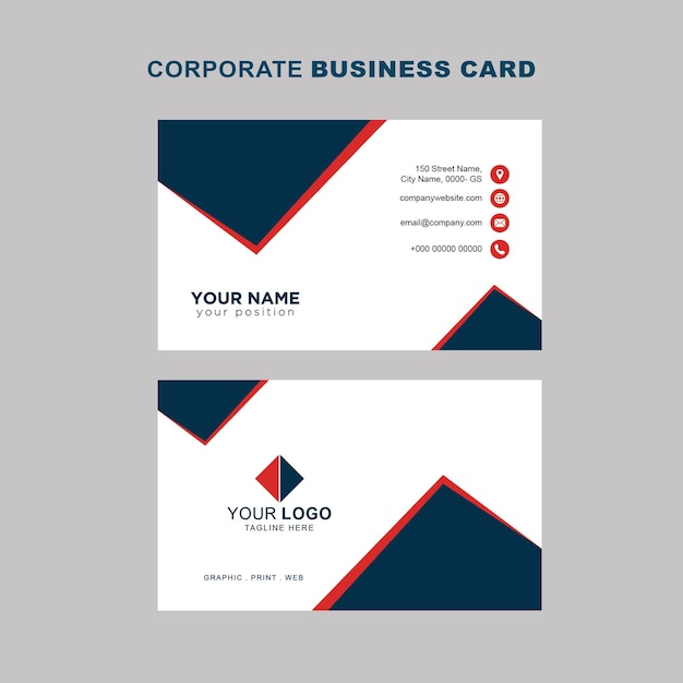 Diseño de tarjeta de presentación corporativa
