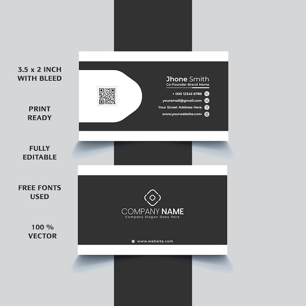 Diseño de tarjeta de presentación corporativa