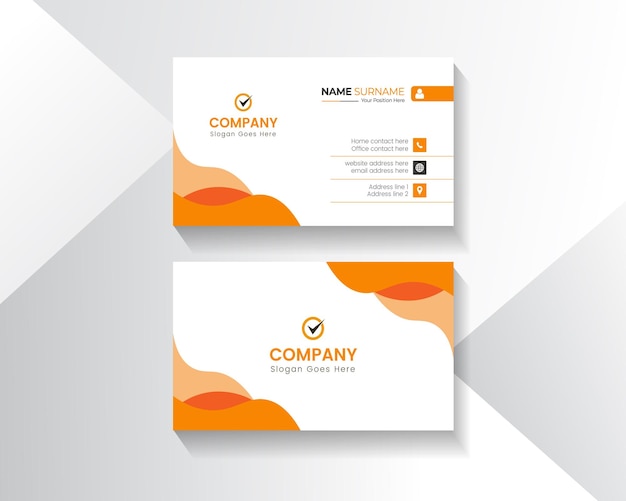 Diseño de tarjeta de presentación inteligente y simple para empresa corporativa