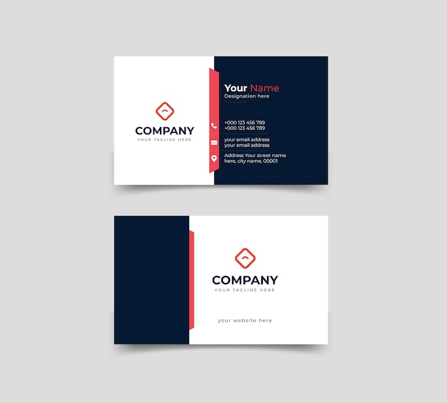 Diseño de tarjeta de presentación simple