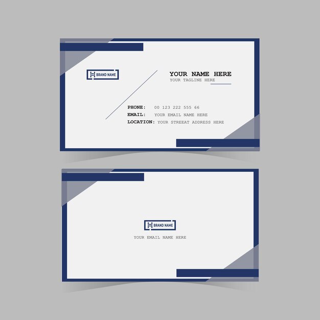 Vector diseño de tarjeta de presentación simple